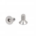 Uxcella Din7991 M3x6mm 316 Stainless Steel Flat Head Hex Socket Cap Screw Bolt 30pcs