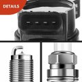 A-premium Set Of 4 Ignition Coil Pack And Iridium Spark Plugs Compatible With Toyota Camry 2010017 Rav4 2009-2018 Sienna