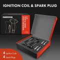 A-premium Set Of 4 Ignition Coil Pack And Iridium Spark Plugs Compatible With Toyota Camry 2010017 Rav4 2009-2018 Sienna