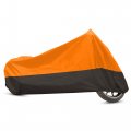 Motorcycle Cover Bike All Season Waterproof Dustproof Protective Outdoor Motorbike Rain 190t L Orange Black For Kawasaki Ex 