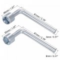 Uxcell 13mm 14mm Metric L Shaped Angled Open Hex 6 Point Socket Wrench Single Ended