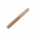 Uxcell M6 Hanger Bolts Length 2-3 8 60mm Double Headed Self-tapping Screw 6mm Wood Joint Furniture Legs 10pcs
