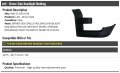 Driver Side Grille Molding Headlight Compatible With 2015-2017 Ford F-150
