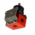 Black-red Adjustable Fuel Pressure Regulator Kit Oil 0-100psi Gauge -6an 6an 