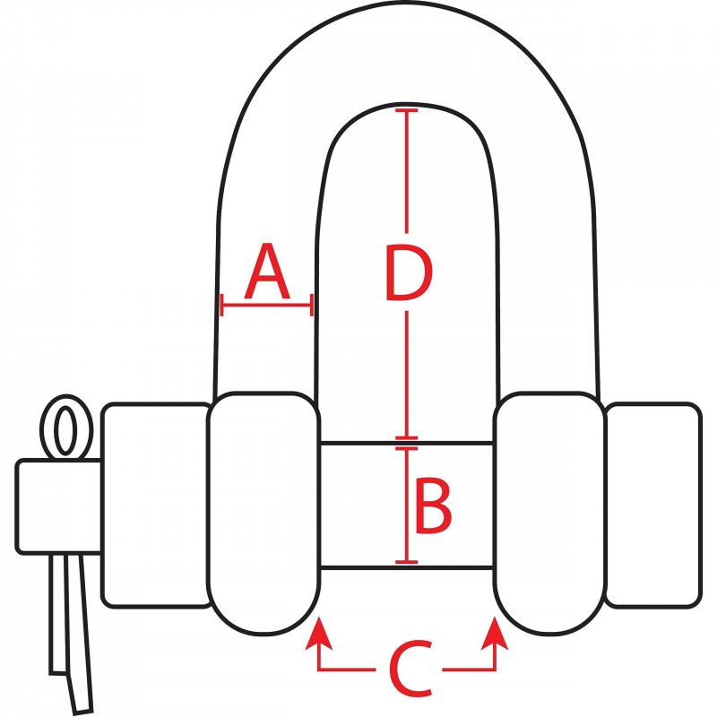 Extreme Max 3006 8345 2 Boattector Stainless Steel Bolt-type Chain Shackle 3 8 2-pack