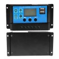 60a 12v 24v Auto Pwm Solar Controller 3 Stage Management Short Circuit Dual Mosfet Reverse Current With Usb Output 30a