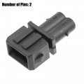 Uxcell 1 Set 2 Pin No 357972752 357972762 Female 2-pole Repair Kit Fog Light Connector Adapter Plug Clip Replacement For Vw
