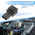 Uxcell 1 Set 2 Pin No 357972752 357972762 Female 2-pole Repair Kit Fog Light Connector Adapter Plug Clip Replacement For Vw