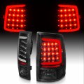 Amerilite For 2009-2018 Dodge Ram 1500 2500 3500 Truck C-type Led Bar Black Replacement Tail Light Assembly Set Passenger And