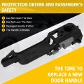 Ocpty Door Handle Exterior Front Driver Left Side Replacement Fit 2008-2011 For Focus Black Replace Oe 8s4z-5426684-b Fr