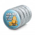 Garfield Ask Me If I Care Tire Rim Wheel Aluminum Valve Stem Caps