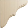 Ekena Millwork Bktw02x06x06strw Stratford Wood Brackets 1 3 4 W X 5 D 2 H Rubberwood