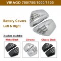 Motorcycle Accessories Left Right Battery Fairing Covers Side Panel Oil Tank Cover For 1984-up Yamaha Xv 700 750 1000 1100