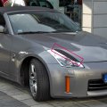 Headlight Eyebrow Eyelid Covers For Nissan 350z Fairlady Z Z33 2 Door 2003 To 2009 Carbon Fiber Driver And Passenger Side Black