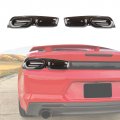 Smoked Black Tail Lights Cover Trim For Chevy Camaro 2019 2020 2021 2022 2023 Rear Exterior Accessories 2 Pieces Abs Plastic 