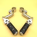 Chrome Regular Footpegs With 1 Clamps For Suzuki Vl1500 Vl800 Vz800 Vl125 Vl250 Vs1400 Vz1500 Intruder M800 C800 C1800rt M109r 