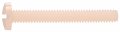 10 32 X 1 In Nylon Binder Head Machine Screws Slotted Flat White Off 20 Pack Model 59489 