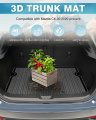 Mixsuper Custom Fit Cargo Liner For 2020-2023 Mazda Cx-30 Behind 2nd Row Trunk Mat Cx30 Accessories All Weather Rear Black