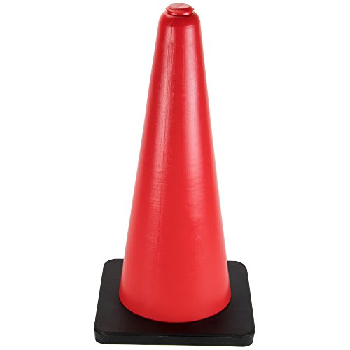 24 High Hat Cones In Fluorescent Orange With Black Base For Indoor Outdoor Traffic Work Area Safety Marker Agility Sport