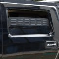 Qiosreui Rear Row Doors Window Vents Cover Side Door Air Panel 2rd Ventilation Louvers For Hummer H2 2003-2009 Alumium Alloy