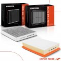A-premium 2-pc Engine Cabin Air Filter With Activated Carbon Compatible Toyota 4runner 2010-2022 Lexus G60 4 0l 4 6l Replace