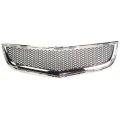 Front Bumper Grille Lower For Chevy Traverse 2009 2010 2011 2012 Chrome Shell With Painted Black Insert Plastic Gm1036120 