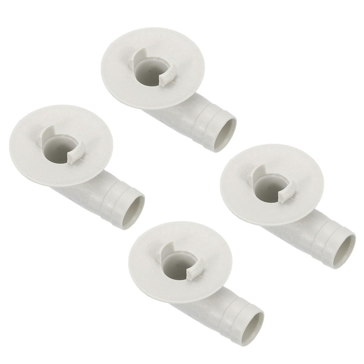 4pcs Air Conditioner Drain Hose Connector Elbow Fitting With Rubber Ring For Mini-split Units And Window Ac Unit 15mm White