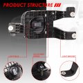 Auto Dynasty Compatible With Ford Super Duty Pair Of Bumper Driving Fog Lights Clear Lens