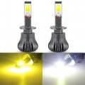 Glofe Switchback Strobe Flash Led Bulbs White Amber Yellow H1 Super Bright Fog Light Or Daytime Running Driving Lights Drl