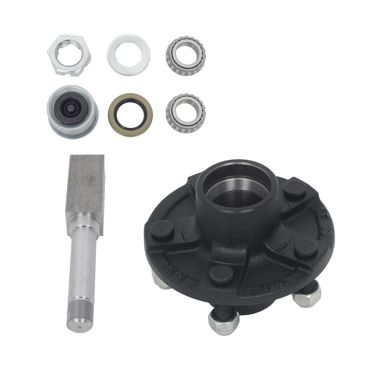 5 On 4 Inch Trailer Hub Bearing Kit With 1 Square Bt8 Spindle