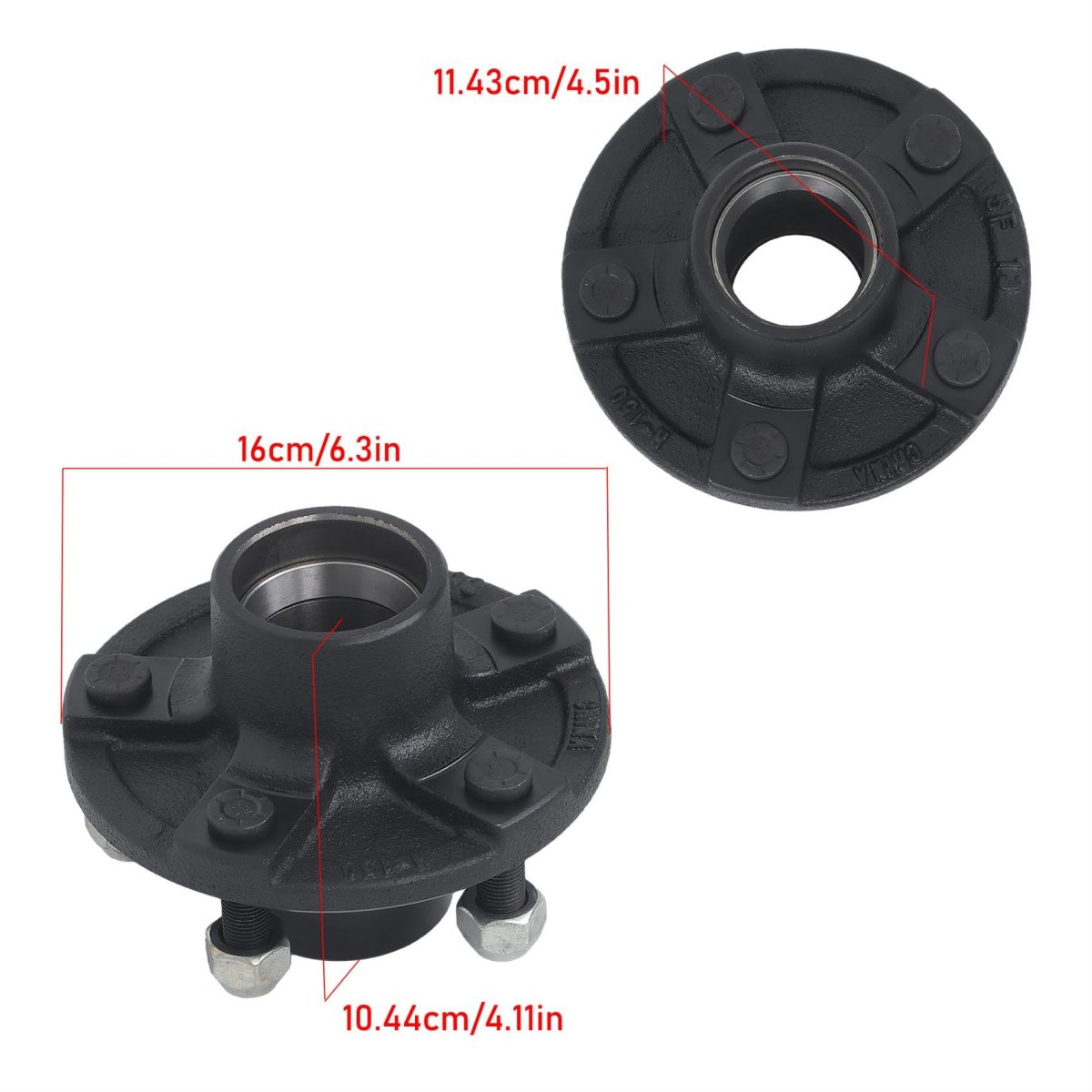 5 On 4 Inch Trailer Hub Bearing Kit With 1 Square Bt8 Spindle