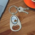 Graphics More Toilet Paper And Poop We Go Together Like Funny Friends Keychain Chrome Metal Spinning Oval Bottle Opener