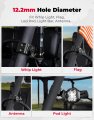 2pcs Utv Whip Light Mounts Flag Pole Bar Brackets Cb Antenna For Polaris Ranger General Can-am Defender Commander Maverick