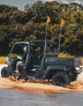 2pcs Utv Whip Light Mounts Flag Pole Bar Brackets Cb Antenna For Polaris Ranger General Can-am Defender Commander Maverick 