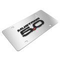 Ford Mustang 5 0 3d Logo Mirror Chrome Stainless Steel License Plate Official Licensed