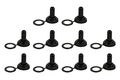 10 Pc Temco Silicone Rubber Boot For Toggle Switch Waterproof M12x0 75 Thread 