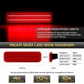 Vipmotoz Full Led Strip Rear Side Marker Lights Fender Parking Lamps Compatible With 1981-1993 Dodge D W Series Pickup