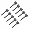 Uxcell M4 X 35mm Thumb Screw Bolt Hand Driven Spade Nylon Plastic Screws Metric Thread For Rc Model Aircraft 10 Pcs