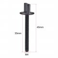 Uxcell M4 X 35mm Thumb Screw Bolt Hand Driven Spade Nylon Plastic Screws Metric Thread For Rc Model Aircraft 10 Pcs