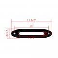 Astra Depot Anodized Black Cnc Machine Aluminum Hawse Fairlead Standard 10 8000-15000 Lbs For Atv Utv Winch Rope Cable