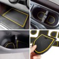 Anti Dust Door Mats For 2018 2023 Subaru Crosstrek And Impreza Cup Holder Center Console Liners 14 Piece Rubber Interior 