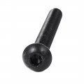 Uxcell M8x70mm 10 9 Alloy Steel Button Head Hex Socket Cap Screw Bolt Black 10pcs