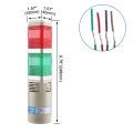 Baomain Industrial Signal Light Column Led Alarm Square Tower Indicator Continuous Warning Buzzer Red Green Dc 24v Lta-402tj