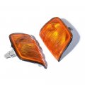 Leemas Turn Signal Cover Side Marker Amber Lens Compatible For 1985-1995 Mercedes W124 E200 E280 E36 E320 E300 E420 E500 Front