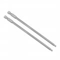 Uxcell 2 Pcs H4 4mm Ball End Screwdriver Bits S2 Steel Magnetic 5 1 Inch Long Drill Bit With 4 Hex Shank