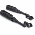 Xkh Group Motorcycle Black Long Angled Adjustable Peg Mounting Kit Zombie Foot For Honda Goldwing Vtx1300 Shadow Valkyrie