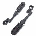 Xkh Group Motorcycle Black Long Angled Adjustable Peg Mounting Kit Zombie Foot For Honda Goldwing Vtx1300 Shadow Valkyrie