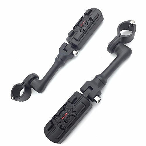 Xkh Group Motorcycle Black Long Angled Adjustable Peg Mounting Kit Zombie Foot For Honda Goldwing Vtx1300 Shadow Valkyrie