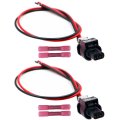 2pcs 2-way Connector For Volkswagen Audi Porsche Female 2-pin 8j0973202 Pigtail Wire Harness