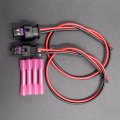 2pcs 2-way Connector For Volkswagen Audi Porsche Female 2-pin 8j0973202 Pigtail Wire Harness